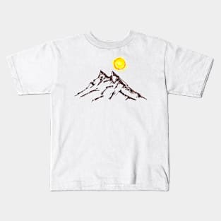 grand teton sketch Kids T-Shirt